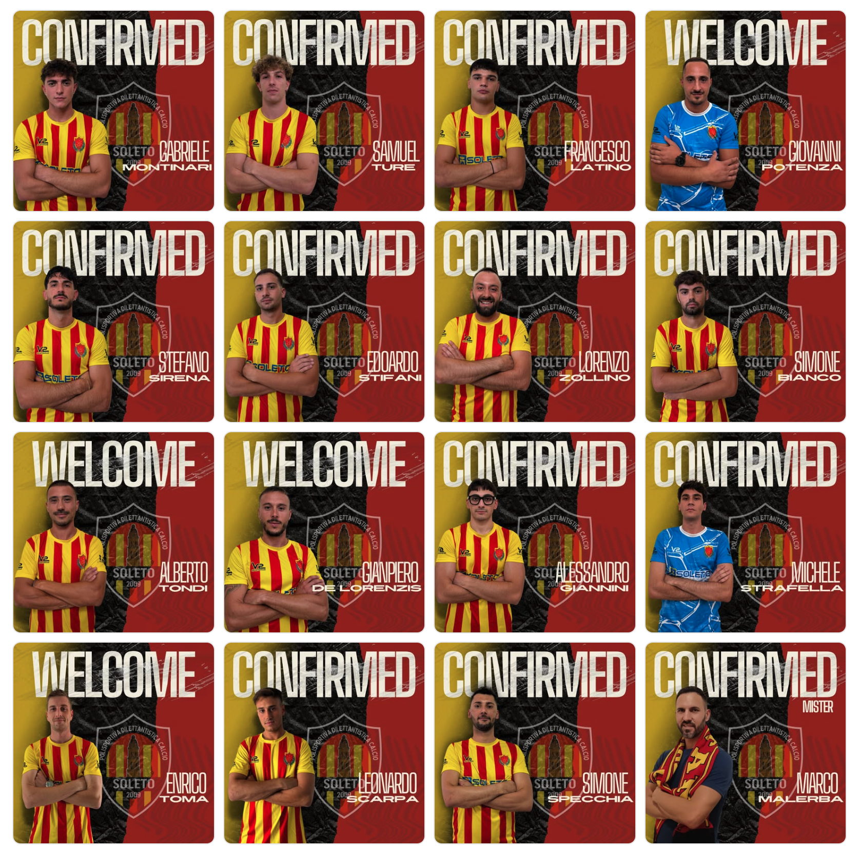Rosa calciatori Calcio Soleto 2025 2026
